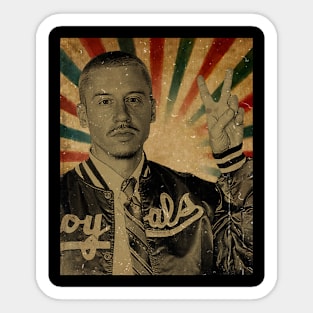 Macklemore  - Photo Vintage Retro Look Fan Design Sticker